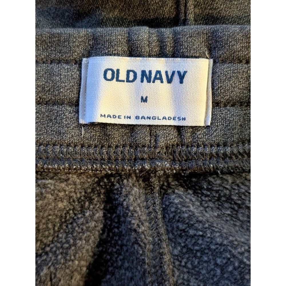 OLD NAVY Men's Gray Fleece Sweat Shorts Size Medium Drawstring Pockets - Picture 3 of 4